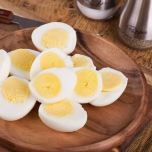 Rodajas de huevo cocido